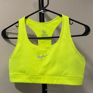 Nike Neon Sports Bra - Size Medium